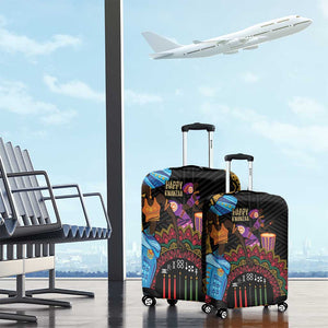 Africa Happy Kwanzaa Luggage Cover Tribal Dance