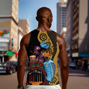 Africa Happy Kwanzaa Men Tank Top Tribal Dance