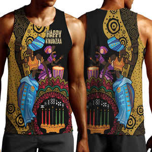 Africa Happy Kwanzaa Men Tank Top Tribal Dance