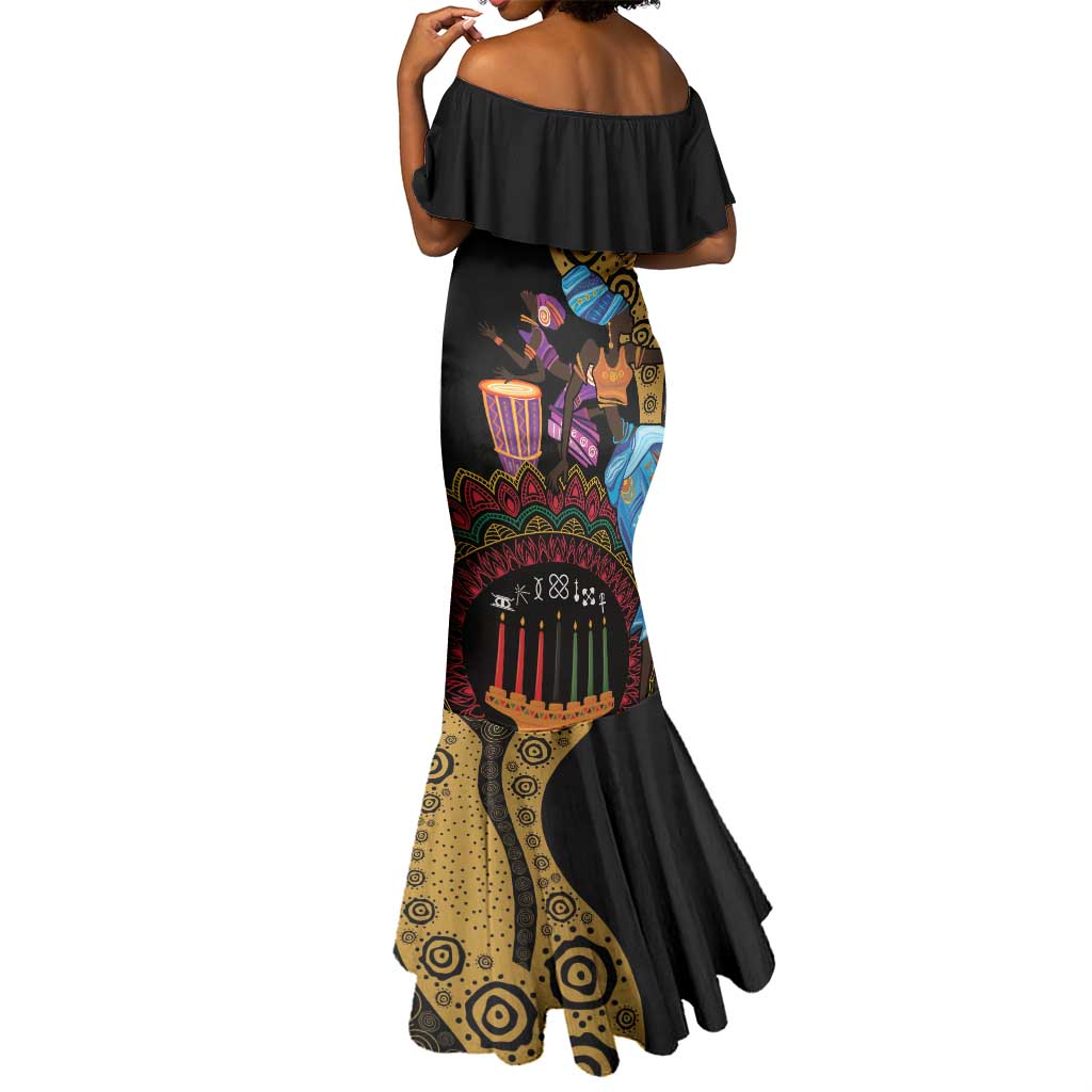 Africa Happy Kwanzaa Mermaid Dress Tribal Dance