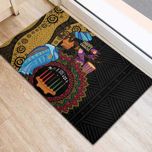 Africa Happy Kwanzaa Rubber Doormat Tribal Dance