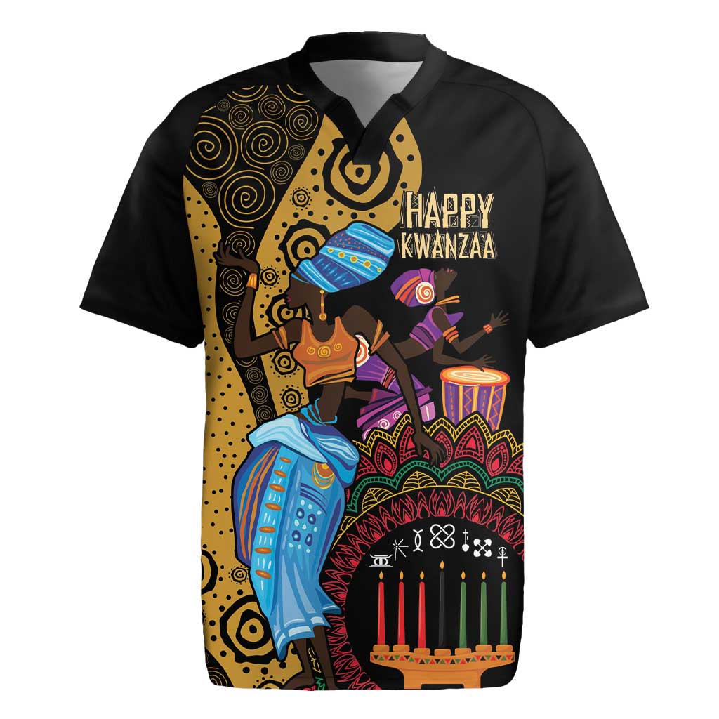 Africa Happy Kwanzaa Rugby Jersey Tribal Dance