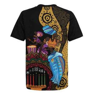 Africa Happy Kwanzaa Rugby Jersey Tribal Dance