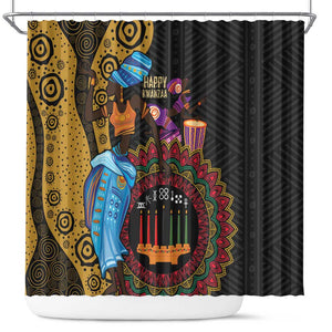 Africa Happy Kwanzaa Shower Curtain Tribal Dance