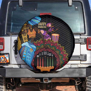 Africa Happy Kwanzaa Spare Tire Cover Tribal Dance