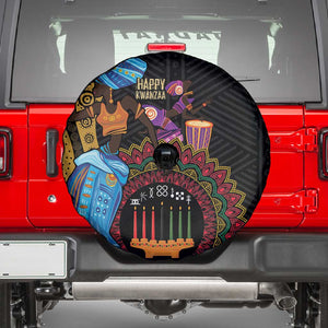 Africa Happy Kwanzaa Spare Tire Cover Tribal Dance