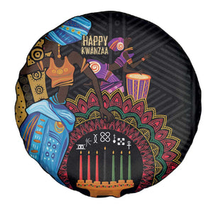 Africa Happy Kwanzaa Spare Tire Cover Tribal Dance