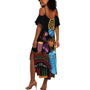 Africa Happy Kwanzaa Summer Maxi Dress Tribal Dance