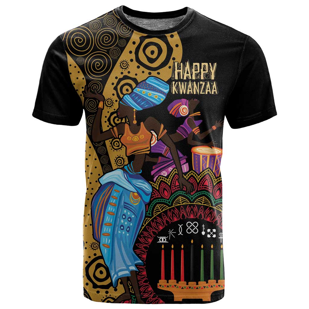 Africa Happy Kwanzaa T shirt Tribal Dance