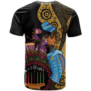 Africa Happy Kwanzaa T shirt Tribal Dance