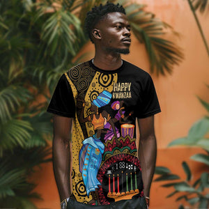 Africa Happy Kwanzaa T shirt Tribal Dance