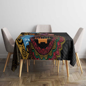 Africa Happy Kwanzaa Tablecloth Tribal Dance