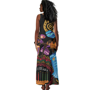 Africa Happy Kwanzaa Tank Maxi Dress Tribal Dance