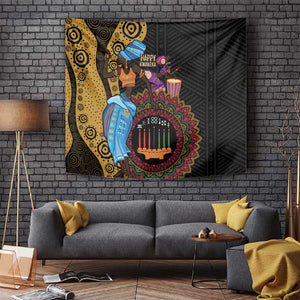 Africa Happy Kwanzaa Tapestry Tribal Dance