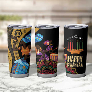 Africa Happy Kwanzaa Tumbler Cup Tribal Dance