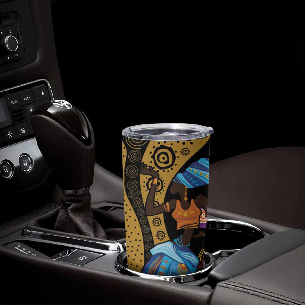 Africa Happy Kwanzaa Tumbler Cup Tribal Dance