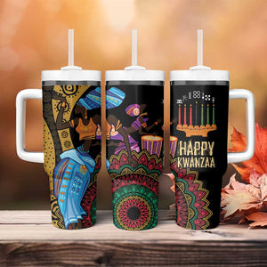 Africa Happy Kwanzaa Tumbler With Handle Tribal Dance