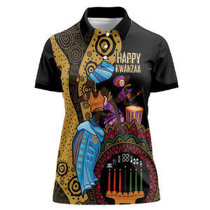 Africa Happy Kwanzaa Women Polo Shirt Tribal Dance