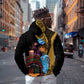 Africa Happy Kwanzaa Zip Hoodie Tribal Dance