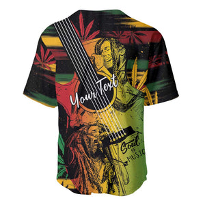 Personalised Afro Reggae Baseball Jersey Soul of Music Sketch Style