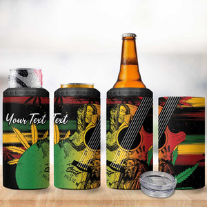 Personalised Afro Reggae 4 in 1 Can Cooler Tumbler Soul of Music Sketch Style