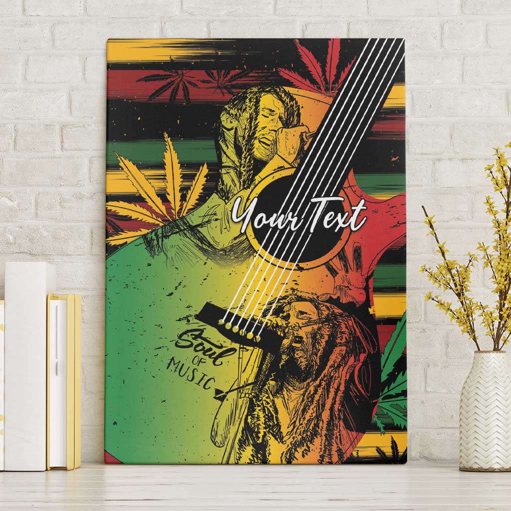 Personalised Afro Reggae Canvas Wall Art Soul of Music Sketch Style