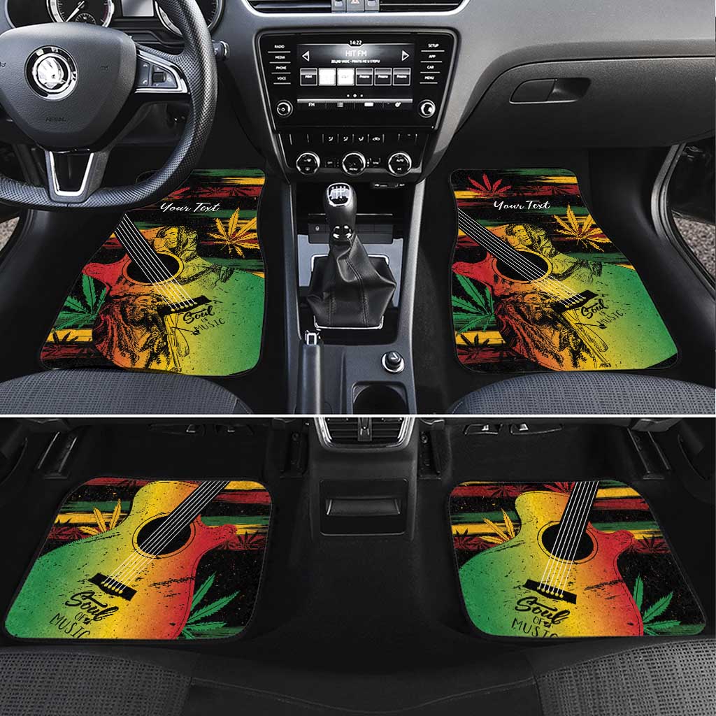 Personalised Afro Reggae Car Mats Soul of Music Sketch Style