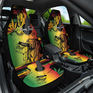 Personalised Afro Reggae Car Seat Cover Soul of Music Sketch Style