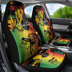 Personalised Afro Reggae Car Seat Cover Soul of Music Sketch Style