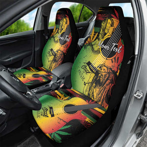 Personalised Afro Reggae Car Seat Cover Soul of Music Sketch Style