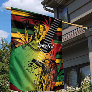 Personalised Afro Reggae Garden Flag Soul of Music Sketch Style