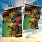 Personalised Afro Reggae Garden Flag Soul of Music Sketch Style