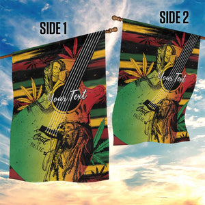 Personalised Afro Reggae Garden Flag Soul of Music Sketch Style