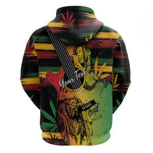 Personalised Afro Reggae Hoodie Soul of Music Sketch Style