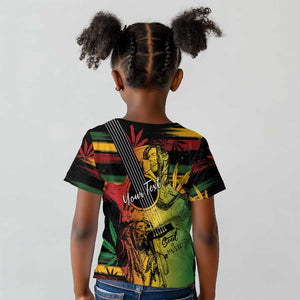 Personalised Afro Reggae Kid T shirt Soul of Music Sketch Style