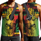 Personalised Afro Reggae Men Tank Top Soul of Music Sketch Style