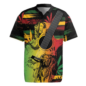 Personalised Afro Reggae Rugby Jersey Soul of Music Sketch Style