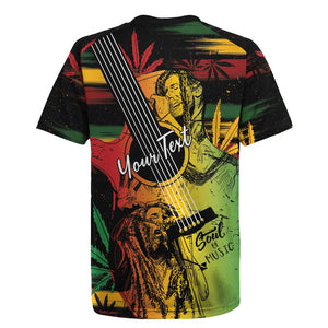 Personalised Afro Reggae Rugby Jersey Soul of Music Sketch Style