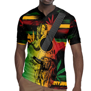 Personalised Afro Reggae Rugby Jersey Soul of Music Sketch Style