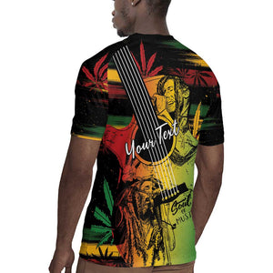 Personalised Afro Reggae Rugby Jersey Soul of Music Sketch Style