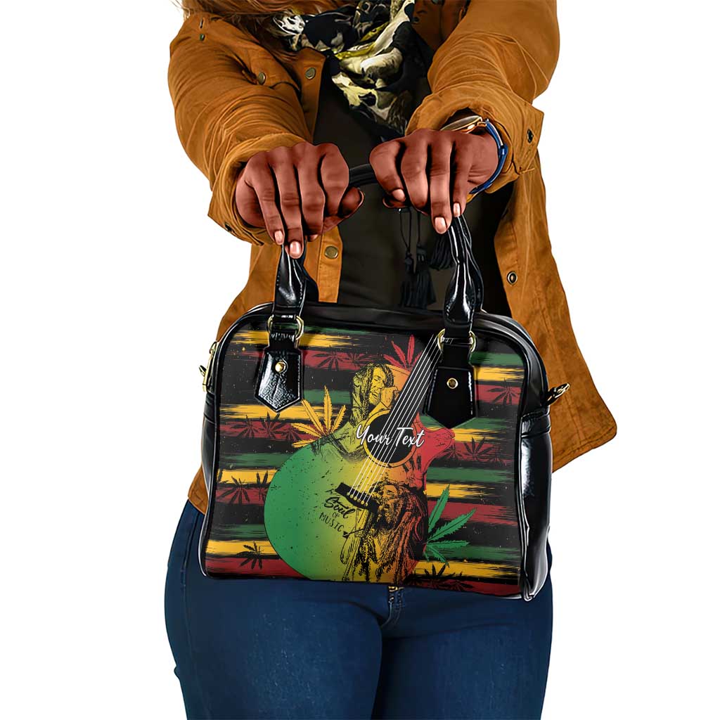 Personalised Afro Reggae Shoulder Handbag Soul of Music Sketch Style