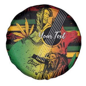 Personalised Afro Reggae Spare Tire Cover Soul of Music Sketch Style