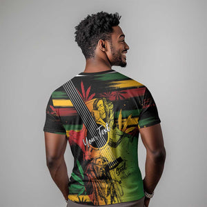 Personalised Afro Reggae T shirt Soul of Music Sketch Style