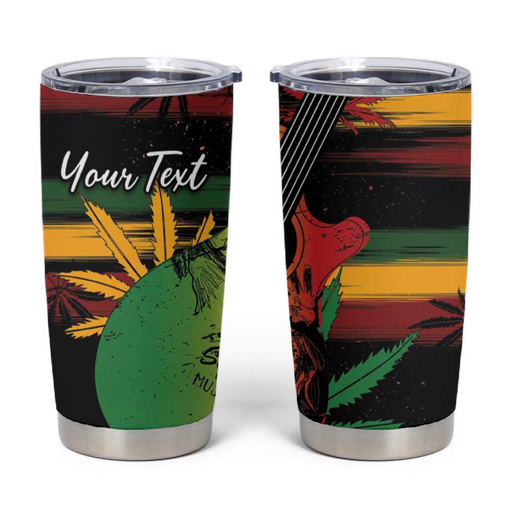 Personalised Afro Reggae Tumbler Cup Soul of Music Sketch Style