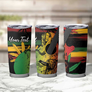 Personalised Afro Reggae Tumbler Cup Soul of Music Sketch Style