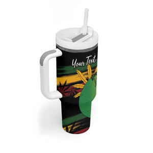 Personalised Afro Reggae Tumbler With Handle Soul of Music Sketch Style