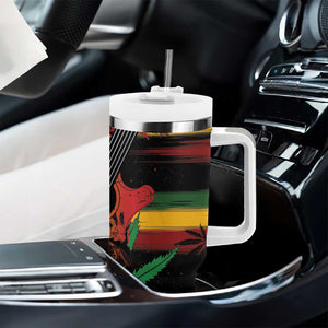 Personalised Afro Reggae Tumbler With Handle Soul of Music Sketch Style