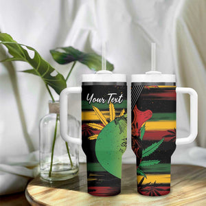 Personalised Afro Reggae Tumbler With Handle Soul of Music Sketch Style