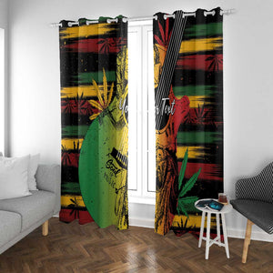 Personalised Afro Reggae Window Curtain Soul of Music Sketch Style