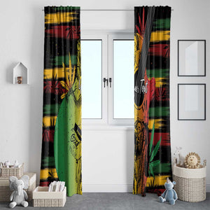 Personalised Afro Reggae Window Curtain Soul of Music Sketch Style